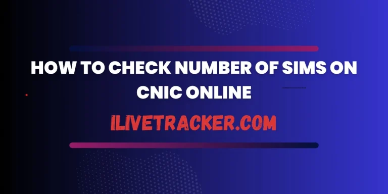 Cnic Sim Check | How to Check Number of Sims on CNIC Online